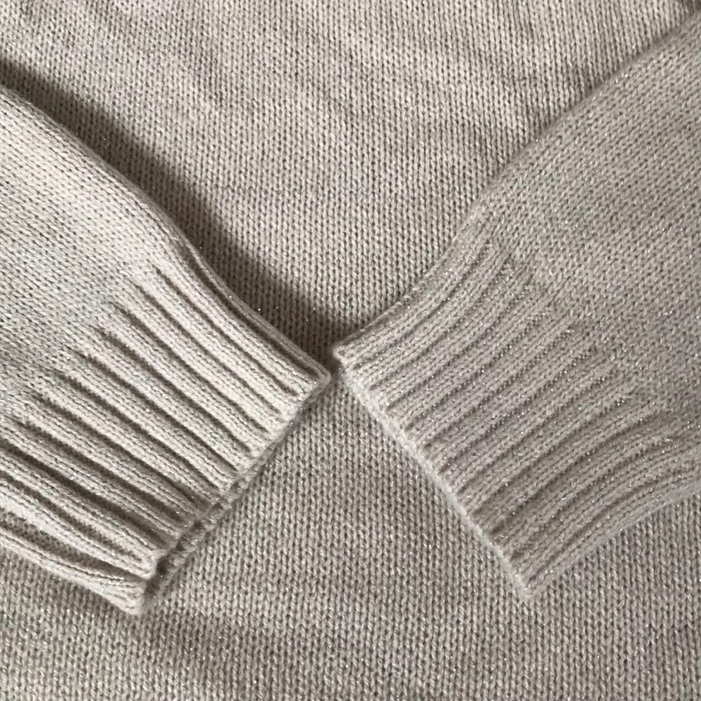Shimmery Beige Cardigan Medium - Picture 3 of 4